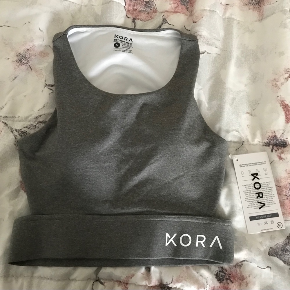 NWT Grey KORA Sports Bra